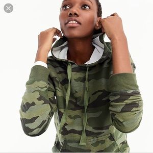 J. Crew Tops - JCREW CAMO PULLOVER HOODIE XS J. Crew Tops - JCREW CAMO PULLOVER HOODIE XS